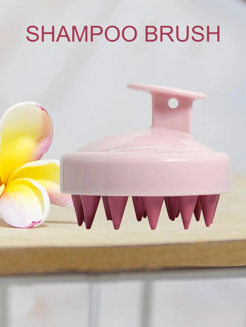 Silicone Shampoo Scalp Hair Massager Head Body Scalp Massage Brush