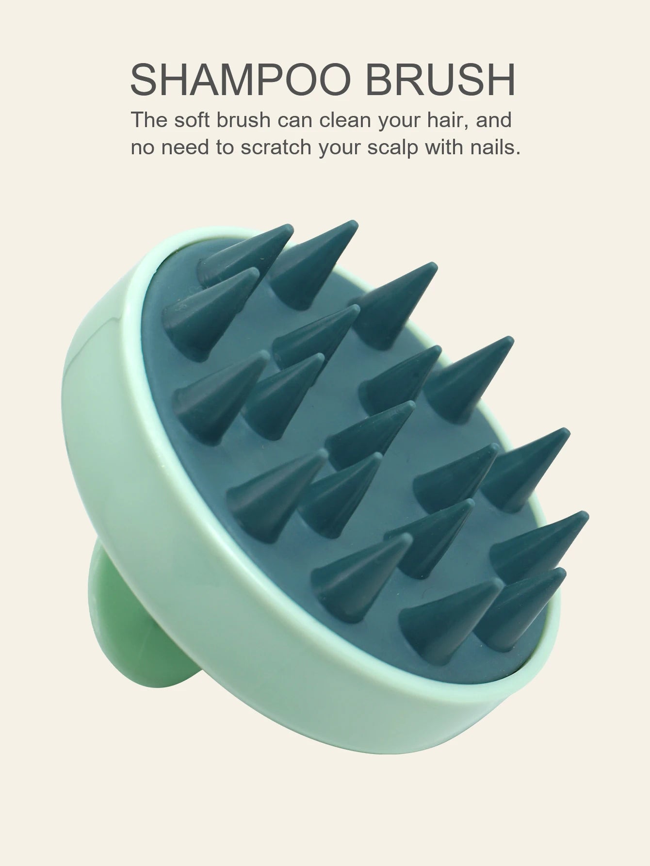 Silicone Shampoo Scalp Hair Massager Head Body Scalp Massage Brush