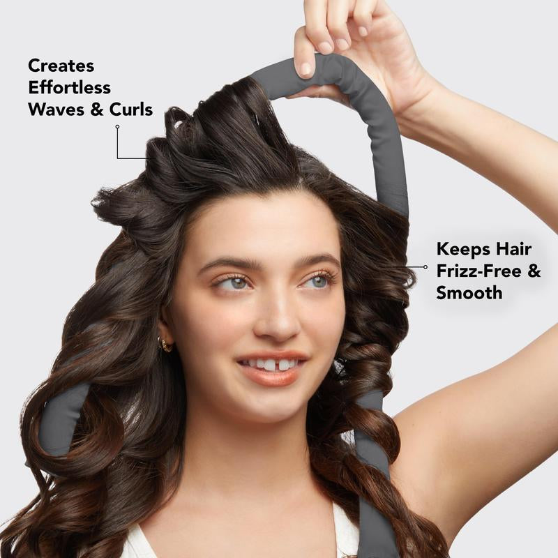 Satin Charcoal Kitsch Heatless Hair Curler for Effortless Waves