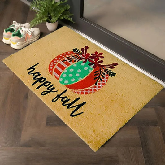Happy Fall Bleach Printed Doormat - 18" X 30" Perfect Housewarming Gift for Home Decor