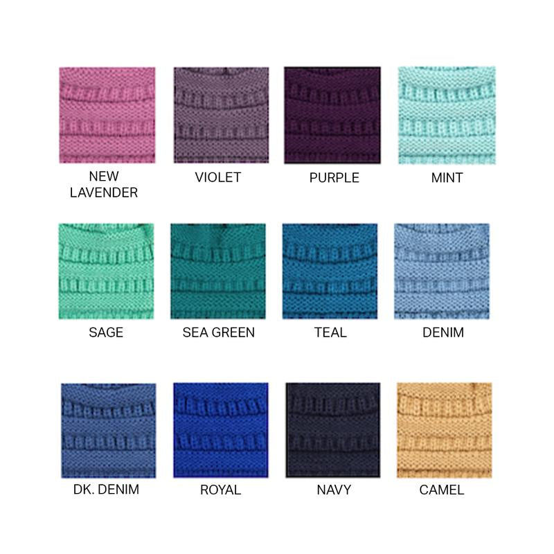 C.C Women's Stylish Ponytail Beanie - Perfect Knit Winter Hat for All Seasons