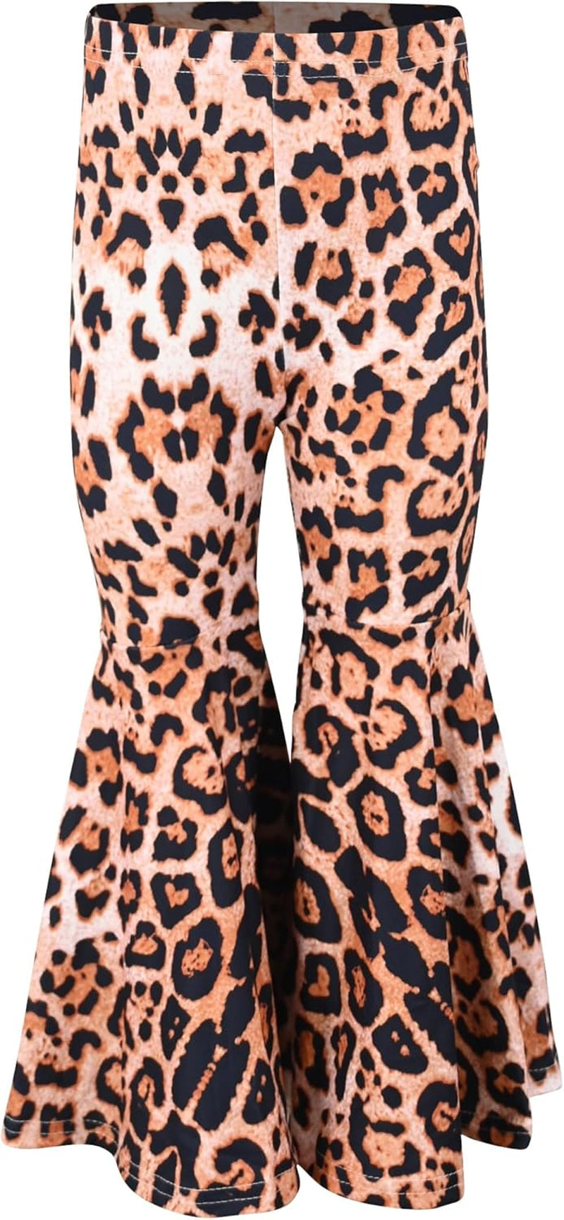 Charming 2-Piece Girls Bell Bottom Leggings Set with Long Sleeve Top - Ideal for Kids and Toddlers!