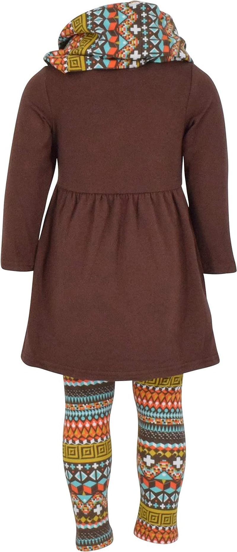 Charming 3-Piece Toddler Outfit Set for Baby Girls - Trendy Long Sleeve Tunic, Cozy Leggings & Fashionable Scarf