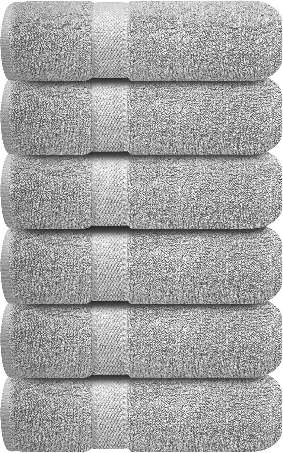 Luxury 100% Cotton Wash Cloths - Soft & Absorbent Face Towels for Bathroom, Gym, and Spa | Pack of 4 (Brilliant White)