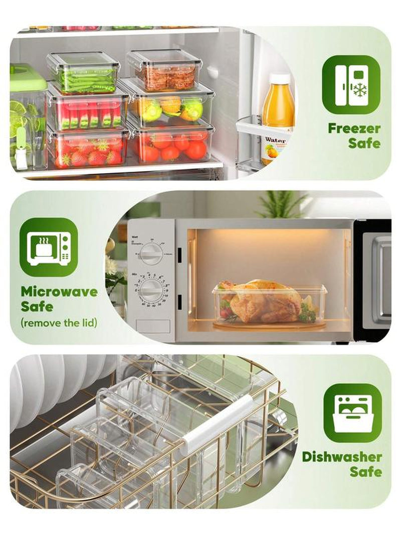 50 Durable Leak-Proof Food Storage Containers with Lids - Ideal for Outdoor Adventures and Reusable Convenience!