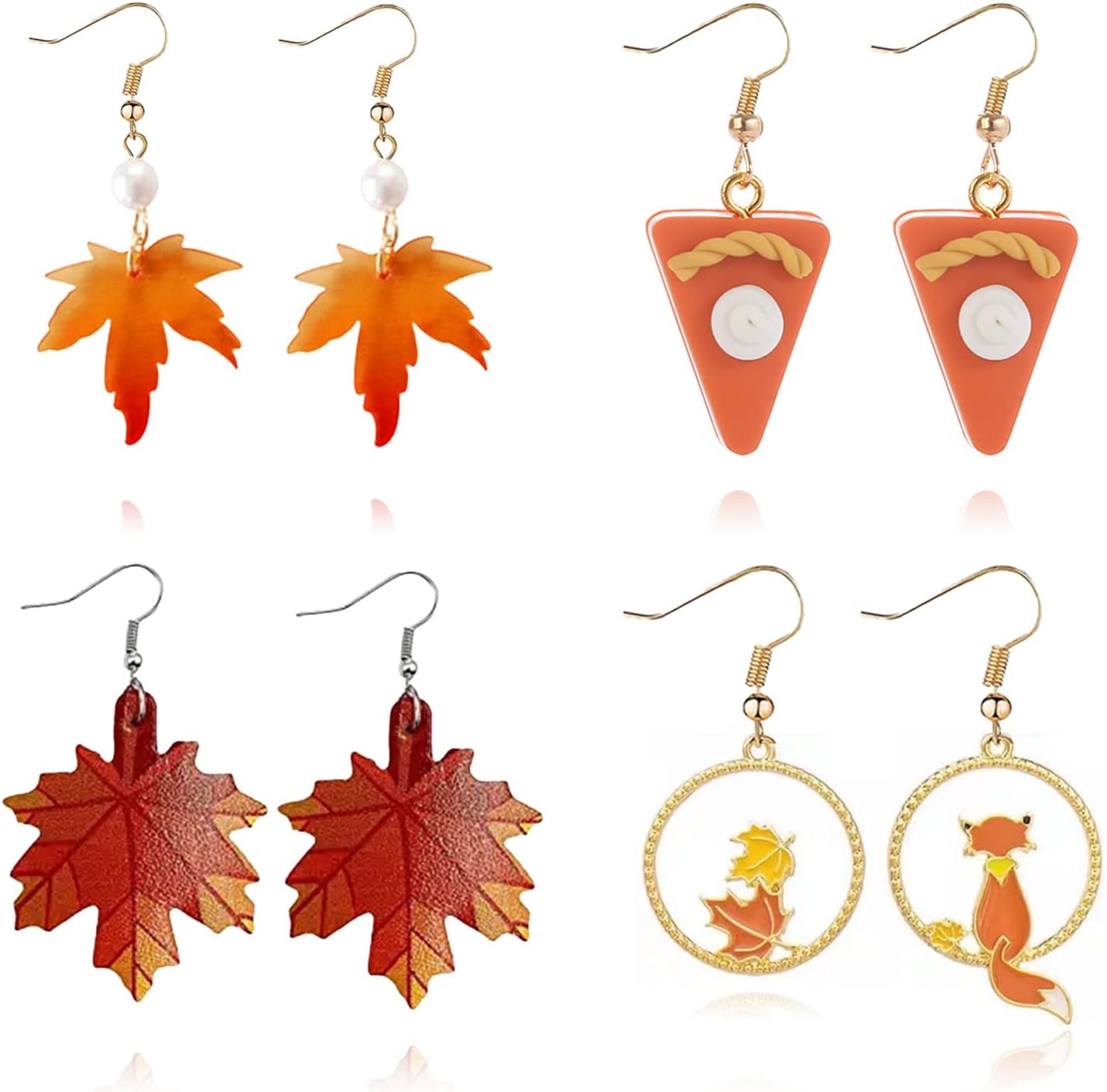 Charming Maple Leaf Fall Earrings - Ideal for Autumn Fashion & Thanksgiving Gifts 2025