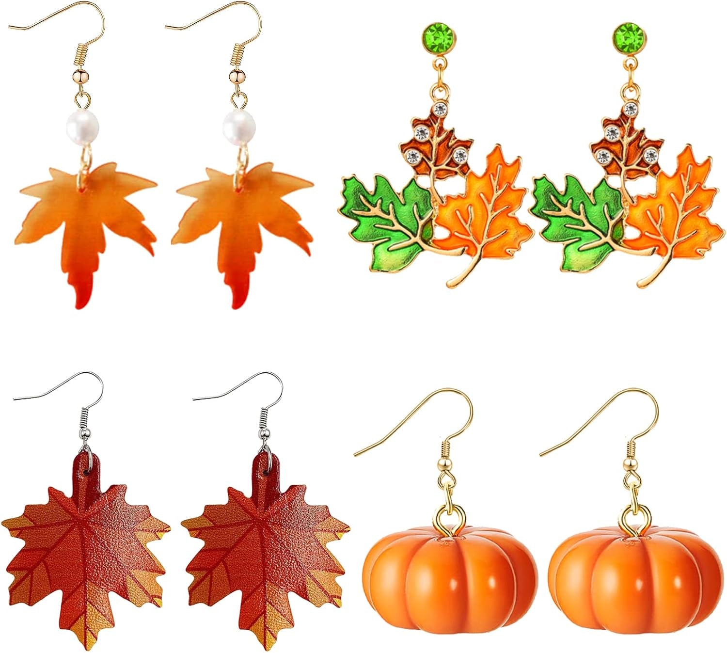 Charming Maple Leaf Fall Earrings - Ideal for Autumn Fashion & Thanksgiving Gifts 2025