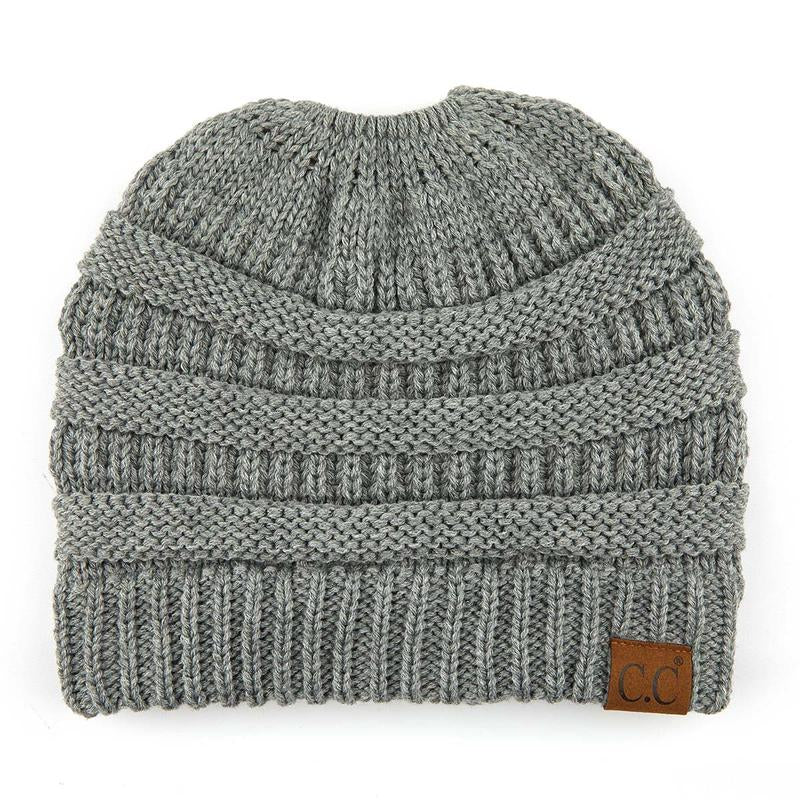 C.C Women's Stylish Ponytail Beanie - Perfect Knit Winter Hat for All Seasons
