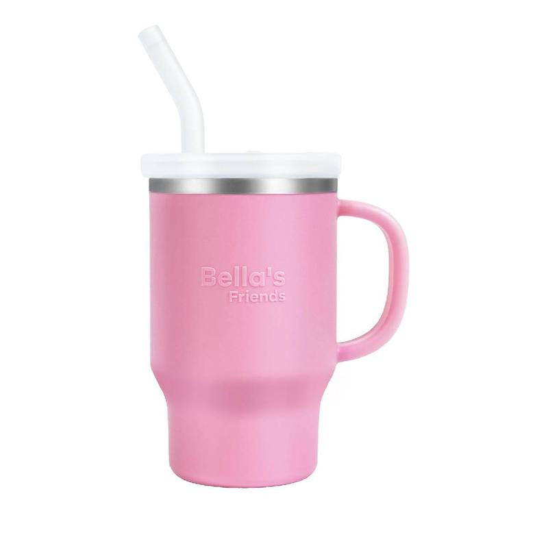 Bella’s Friends 2-Pack Portable Mini Tumblers - Adorable Leak-Proof 9 Oz Sippy Cups for Toddlers, Dishwasher Safe with Stainless Steel Interior & Silicone Body – Ideal for Home and Travel!