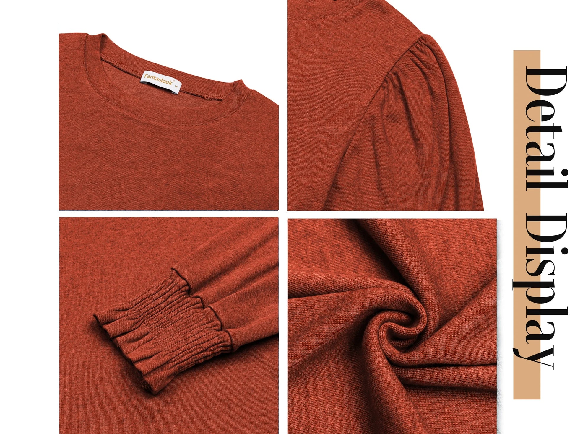 Chic Puff Sleeve Tunic Tops for Women - Dressy Casual Fall Blouses