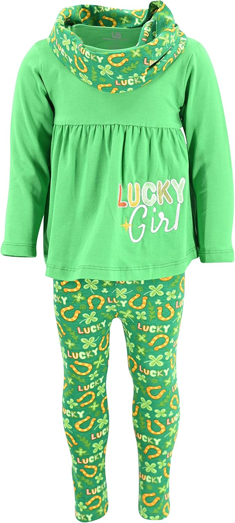Charming 3-Piece Toddler Outfit Set for Baby Girls - Trendy Long Sleeve Tunic, Cozy Leggings & Fashionable Scarf