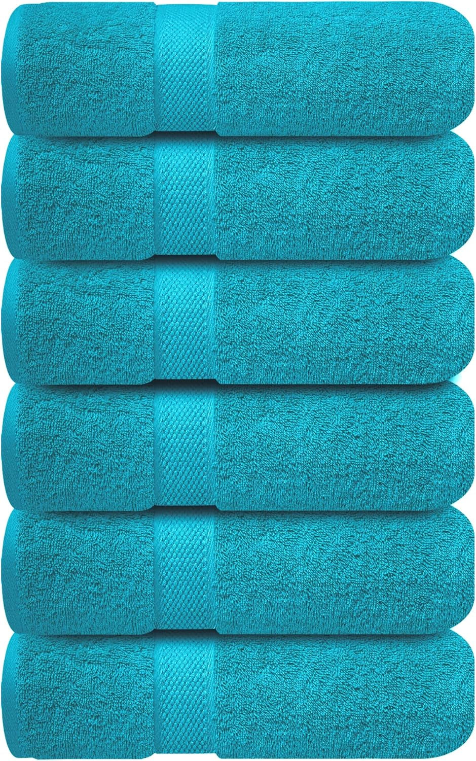 Luxury 100% Cotton Wash Cloths - Soft & Absorbent Face Towels for Bathroom, Gym, and Spa | Pack of 4 (Brilliant White)
