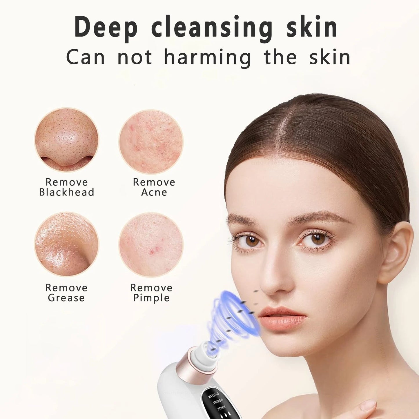 Blackhead Remover Pore Vacuum Face Nose Deep Cleaning Electric Pimple