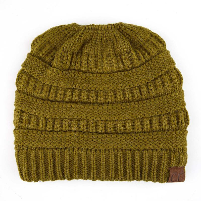 C.C Women's Stylish Ponytail Beanie - Perfect Knit Winter Hat for All Seasons