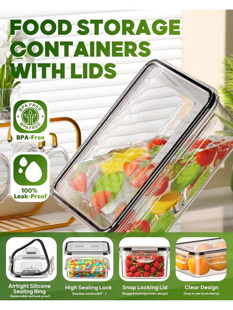 50 Durable Leak-Proof Food Storage Containers with Lids - Ideal for Outdoor Adventures and Reusable Convenience!
