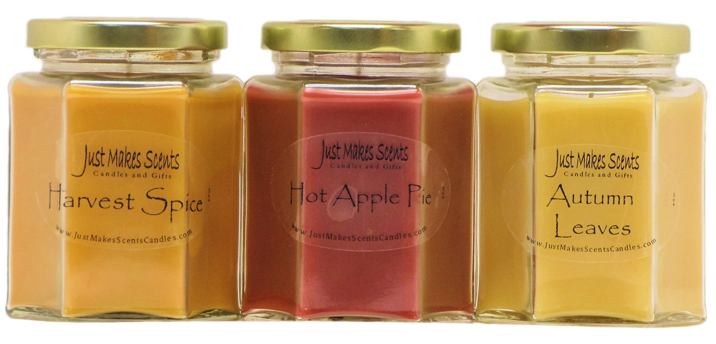 Autumn Bliss 3-Pack Soy Candle Set - Perfect Gifts for Fall!