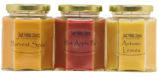 Autumn Bliss 3-Pack Soy Candle Set - Perfect Gifts for Fall!