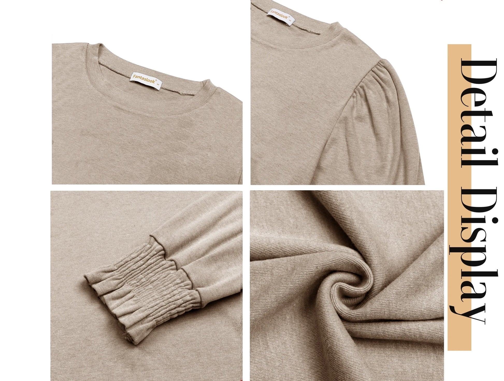 Chic Puff Sleeve Tunic Tops for Women - Stylish Casual Fall Blouses
