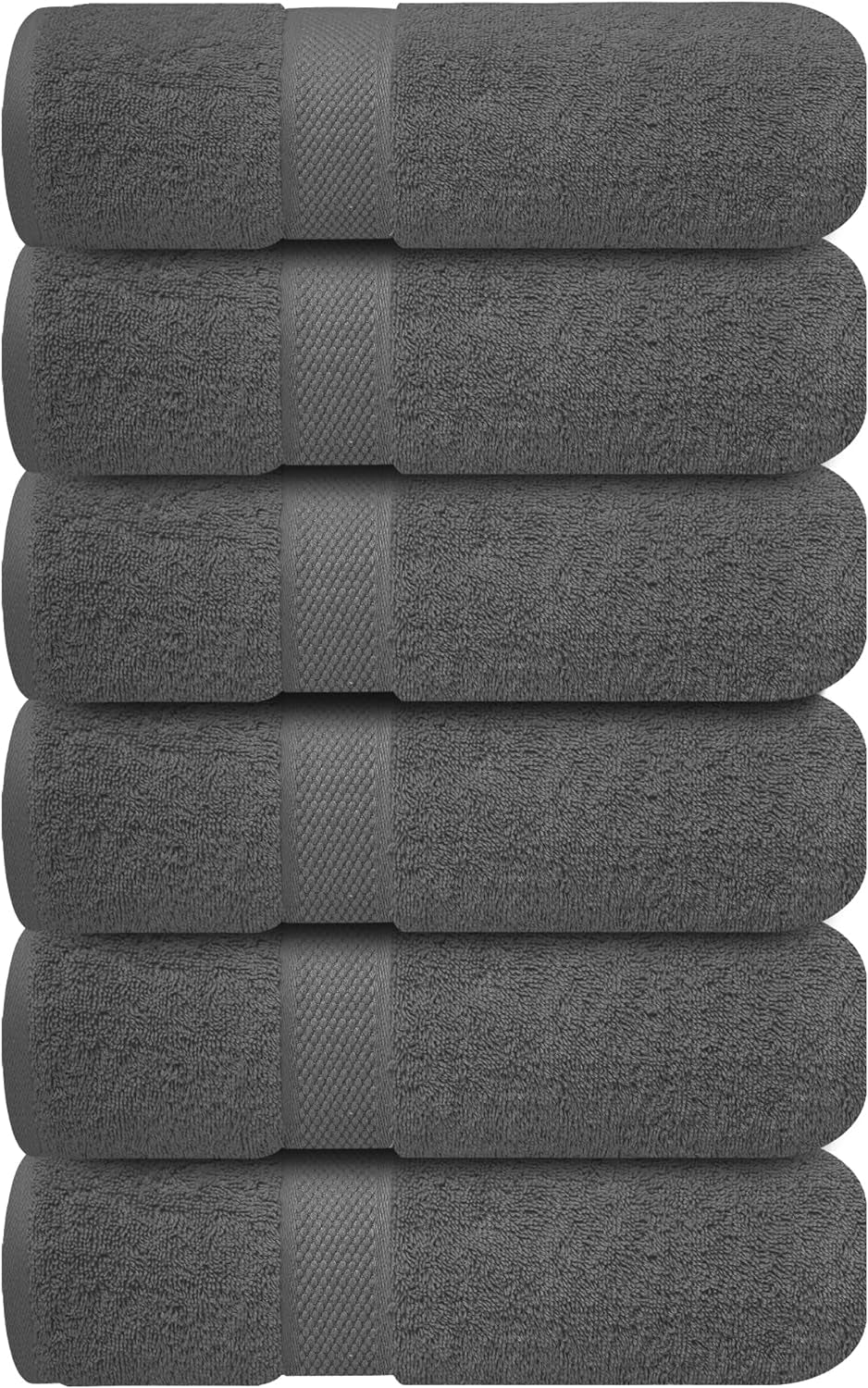 Luxury 100% Cotton Wash Cloths - Soft & Absorbent Face Towels for Bathroom, Gym, and Spa | Pack of 4 (Brilliant White)