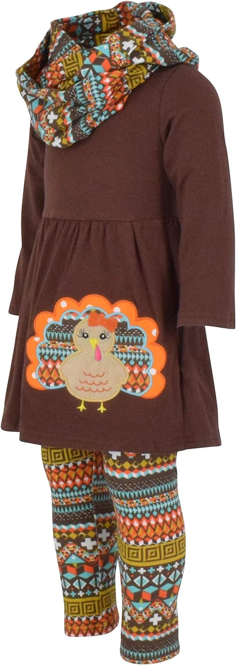Charming 3-Piece Toddler Outfit Set for Baby Girls - Trendy Long Sleeve Tunic, Cozy Leggings & Fashionable Scarf