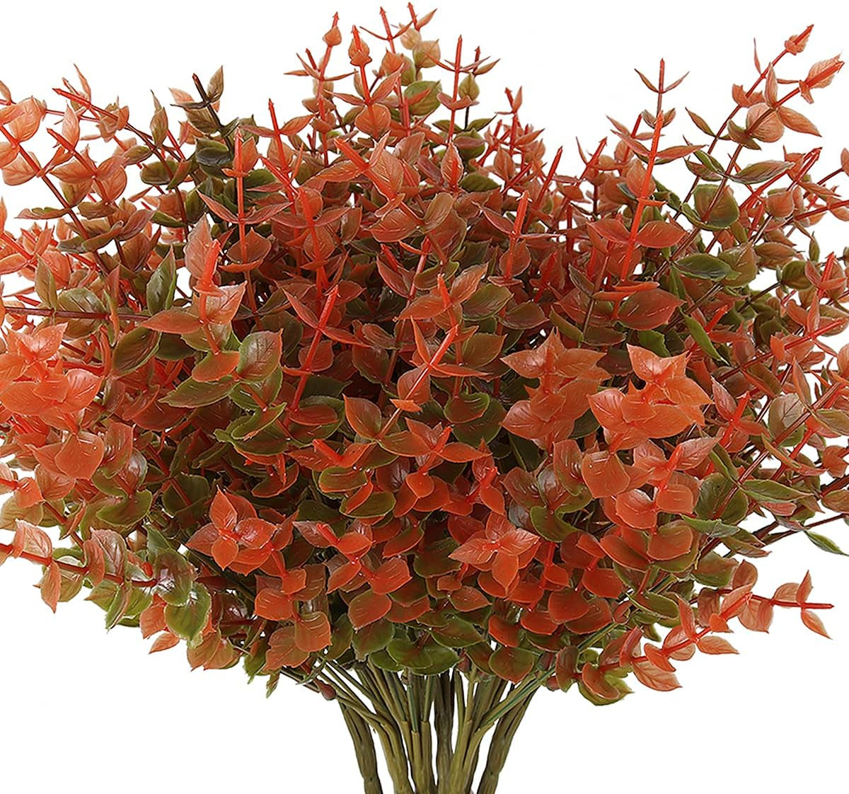 Vibrant 8 Bundle Set of No-Fade Artificial Fall Flowers - Ideal Faux Autumn Decor for Thanksgiving, Christmas, Weddings, and Home Garden!