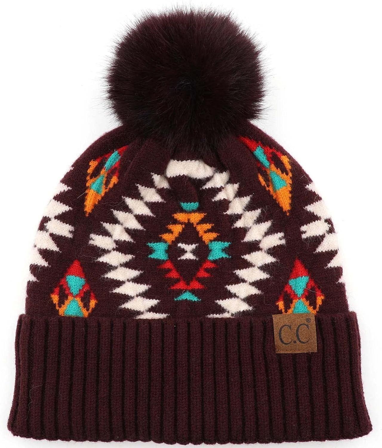 Stylish Chunky Cable Knit Beanie with Fur Pom - Your Must-Have for Winter & Fall!