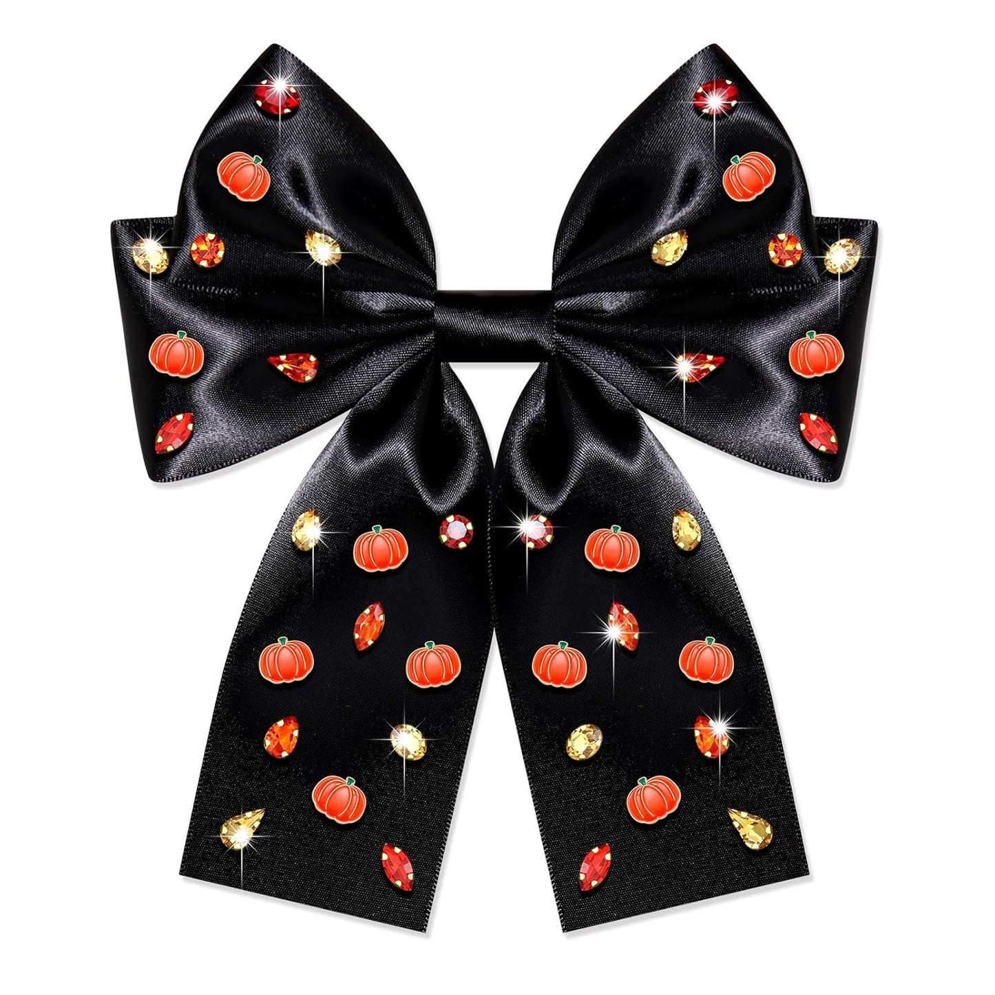 Charming Thanksgiving Hair Bows - Jeweled Clips & Barrettes for Women & Girls - Ideal GOBBLE Party Favors & Gifts!