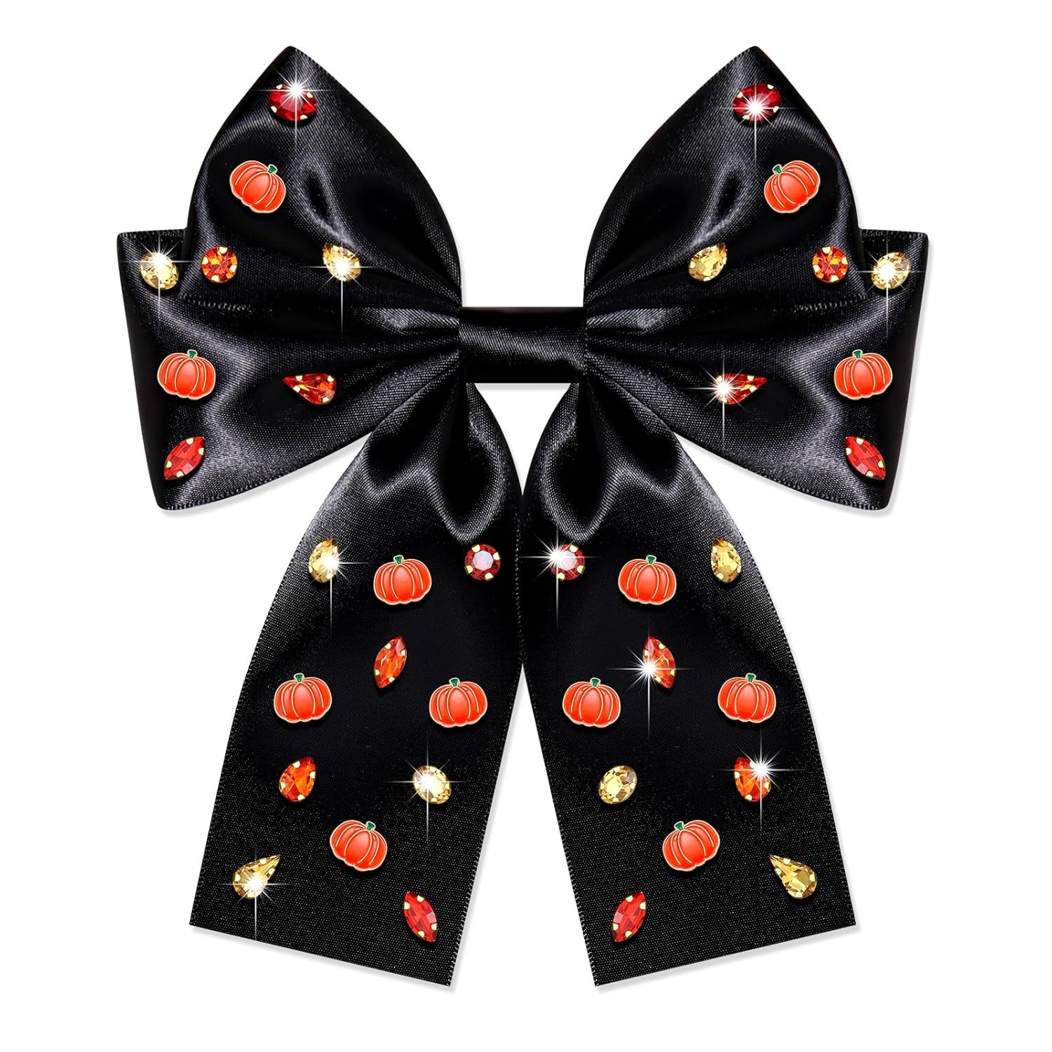 Charming Thanksgiving Hair Bows - Jeweled Clips & Barrettes for Women & Girls - Ideal GOBBLE Party Favors & Gifts!