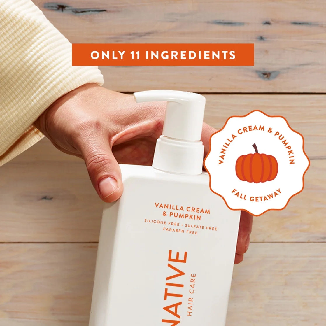 Indulge in Luxury: Limited Edition Vanilla Cream & Pumpkin Moisturizing Shampoo for All - 16.5 Oz
