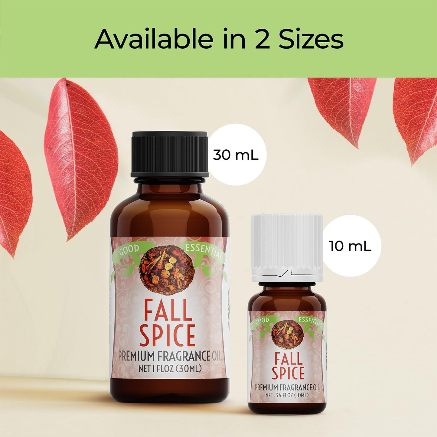 Good Essential Fall Spice Fragrance Oil - 30ml for Diffusers, Soaps, Lotions & Candles - Ideal Aromatherapy Scent for Cozy Ambiance!