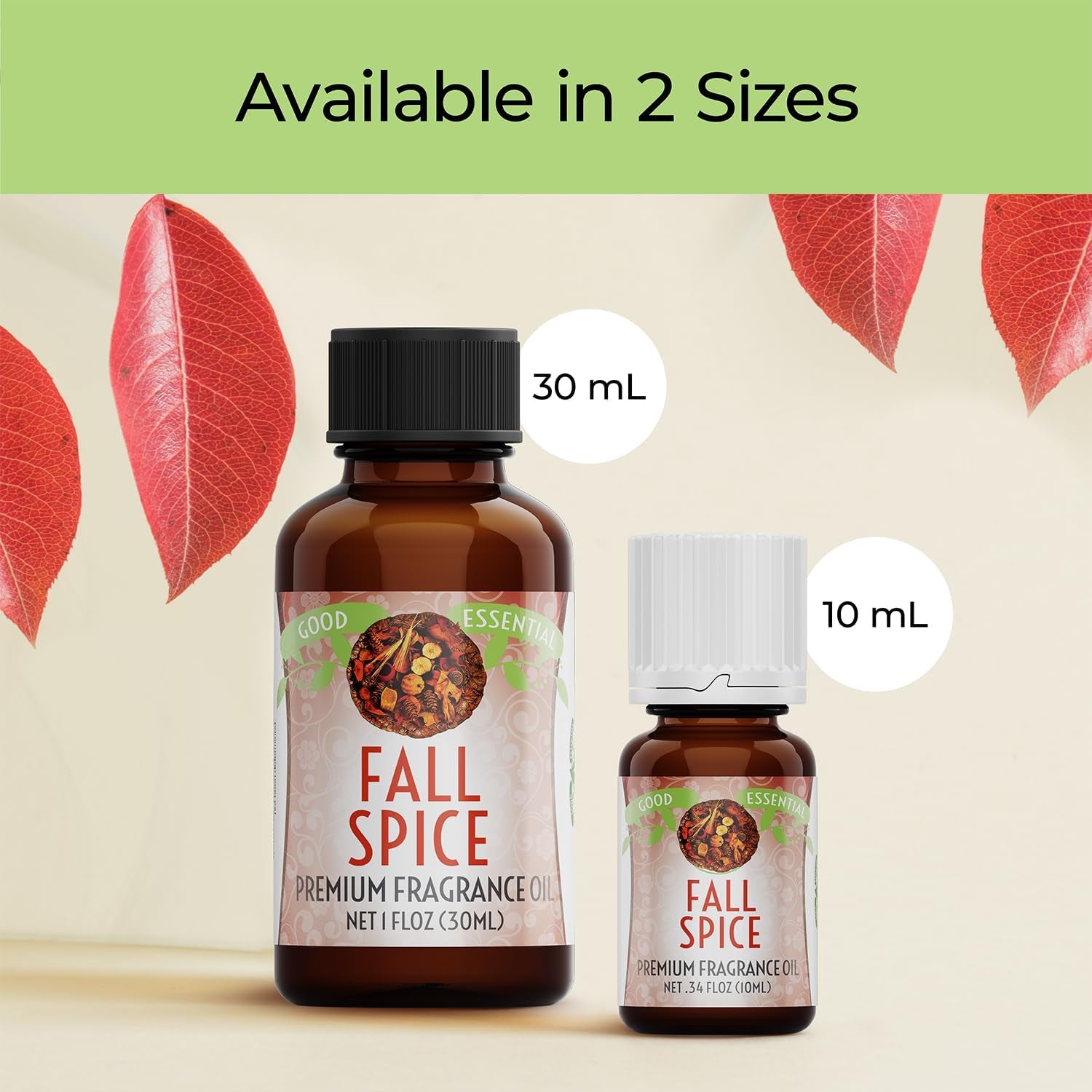 Good Essential Fall Spice Fragrance Oil - 30ml for Diffusers, Soaps, Lotions & Candles - Ideal Aromatherapy Scent for Cozy Ambiance!