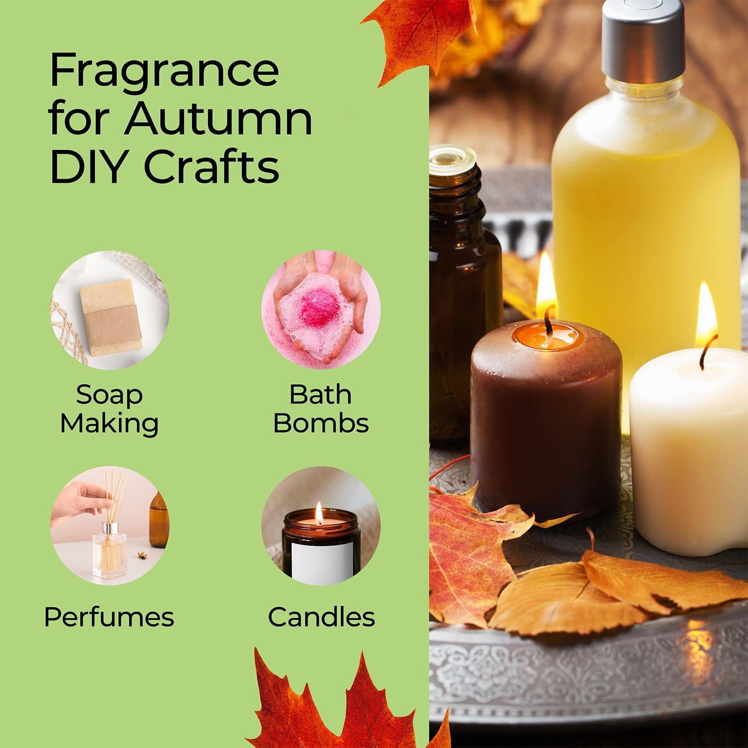 Good Essential Fall Spice Fragrance Oil - 30ml for Diffusers, Soaps, Lotions & Candles - Ideal Aromatherapy Scent for Cozy Ambiance!